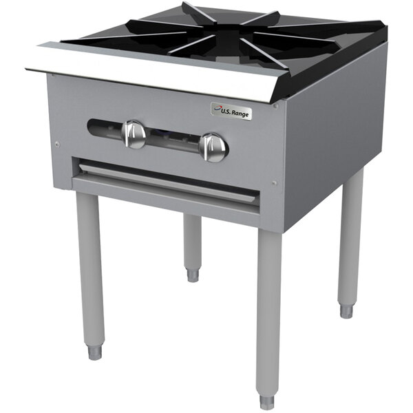 Garland SP1844 Liquid Propane Countertop Stock Pot Stove with 6" legs 45,000 BTU