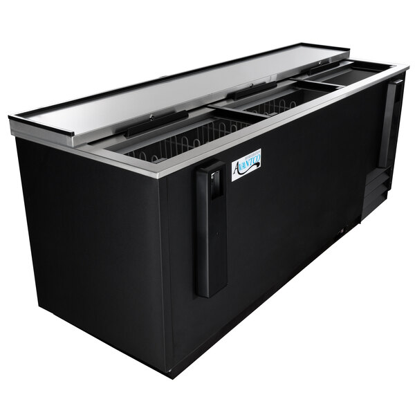 Avantco HBB80HC 80" Black Horizontal Bottle Cooler