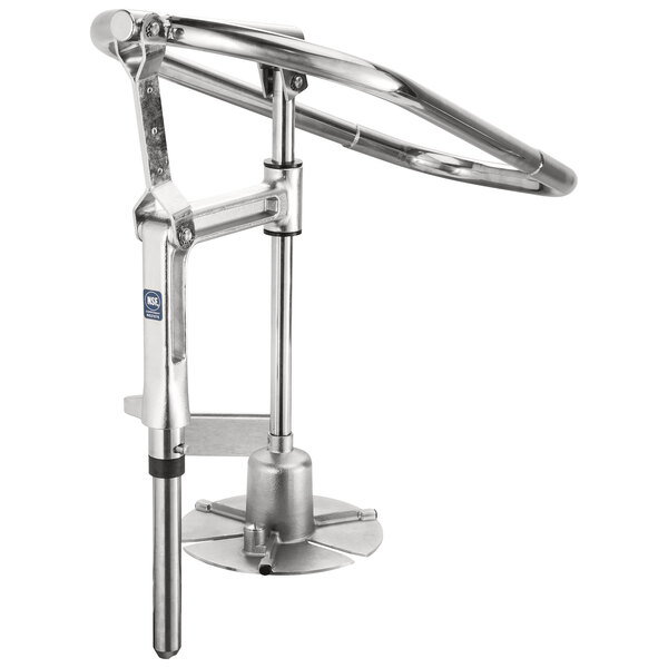 A metal handle for a Hobart FP400i-1 food processor.