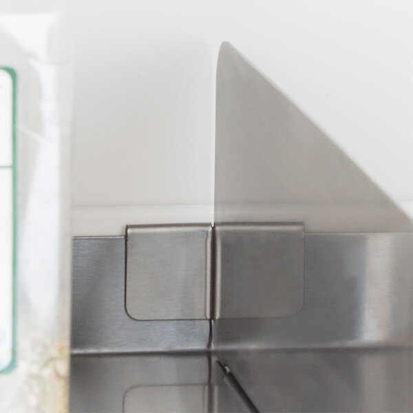 Regency Stainless Steel Wall Shelf Divider 12" x 4"