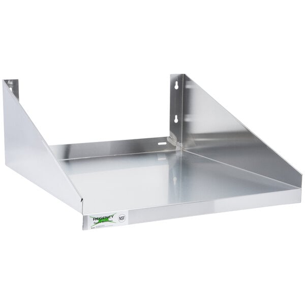 Regency 24 X 24 Stainless Steel Microwave Shelf   1200915 