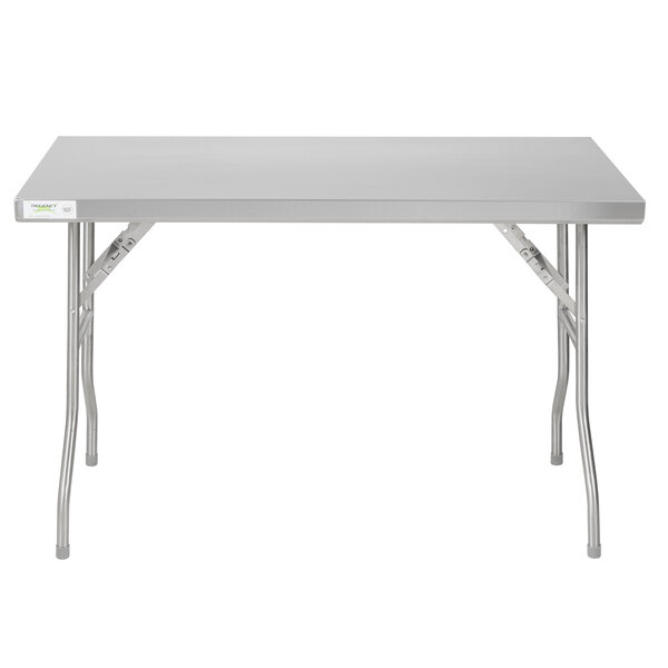 Regency 24 X 48 18 Gauge Stainless Steel Open Base Folding Work Table
