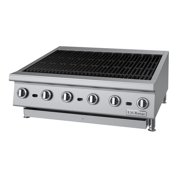U.S. Range UTBG36-NR36 Natural Gas 36" Radiant Charbroiler with Fixed Grates - 108,000 BTU
