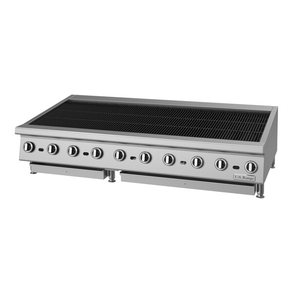 U.S. Range UTBG60-NR60 Liquid Propane 60" Radiant Charbroiler with Fixed Grates - 180,000 BTU