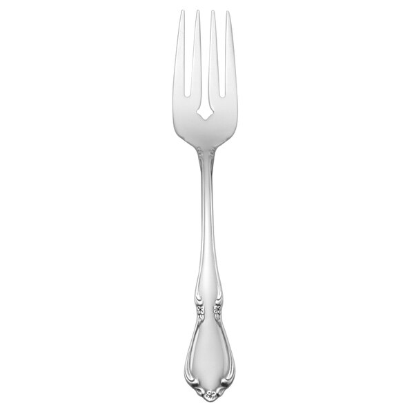 Oneida Chateau by 1880 Hospitality 2610FSLF 6 1/4 18/8 Stainless Steel  Extra Heavy Weight Salad / Pastry Fork - 36/Case