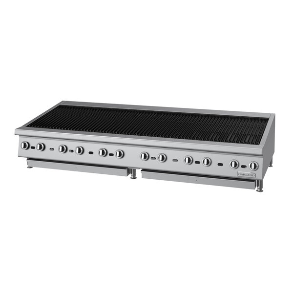 Garland GTBG72-NR72 Liquid Propane 72" Radiant Charbroiler with Fixed Grates - 216,000 BTU
