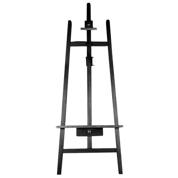 black wooden easel