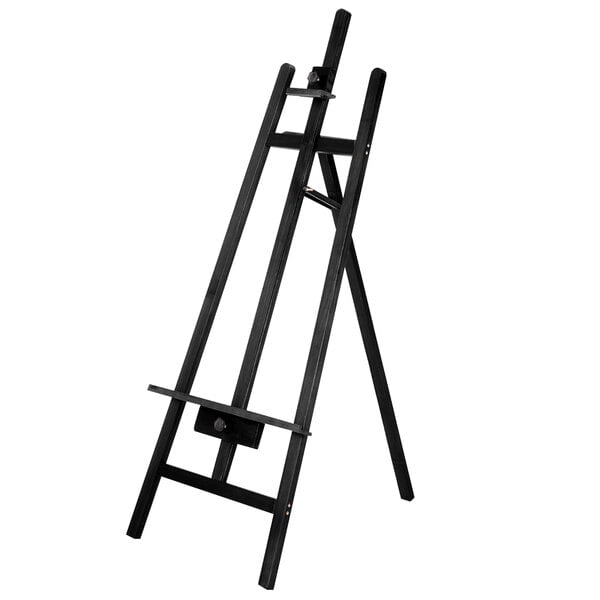 65 in tall Black Metal Easel Collapsible Tripod Stand