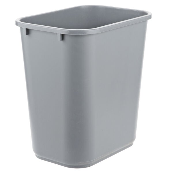 13 Quart Trash Can  Lavex Janitorial 13 Qt. / 3 Gallon Black Rectangular  Wastebasket / Trash Can