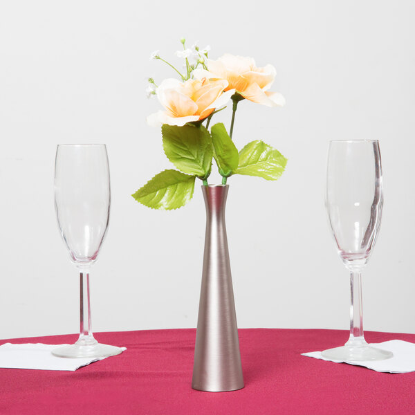 Tablecraft 267 6 1 2 Metal Hourglass Bud Vase