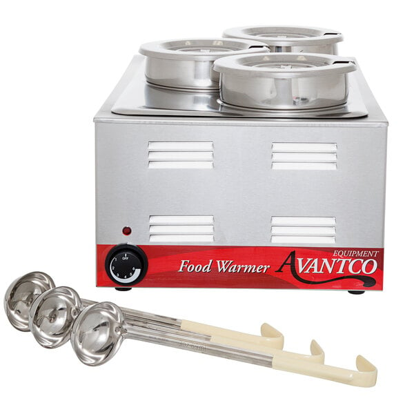 Avantco W50 12 x 20 Full Size Electric Countertop Food Warmer / Topping  Station with (6) 2