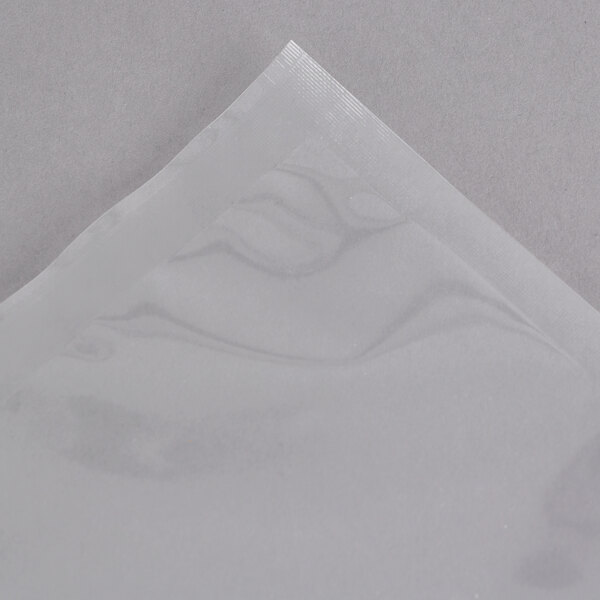 A VacPak-It Cook-In retherm chamber vacuum packaging bag on a white surface.