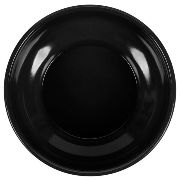 a close-up of a black plate