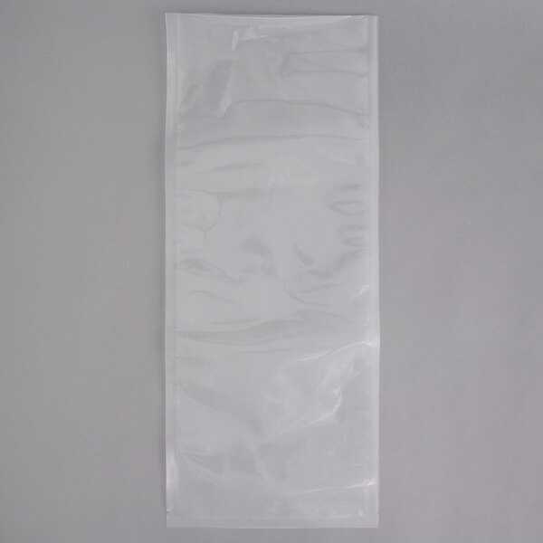 VacPak-It white plastic vacuum packaging bags with black lines.