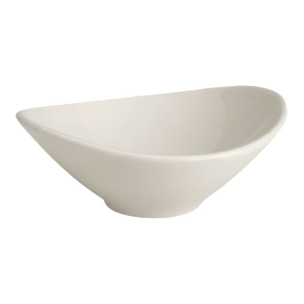 Homer Laughlin from Steelite International 12 oz. Unique Ivory (American White) China Butterfly Bowl - 12/Case