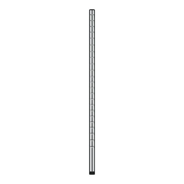 A long metal pole with a black rubber tip.