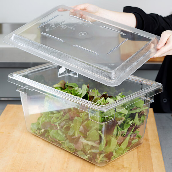 clear flat storage bins