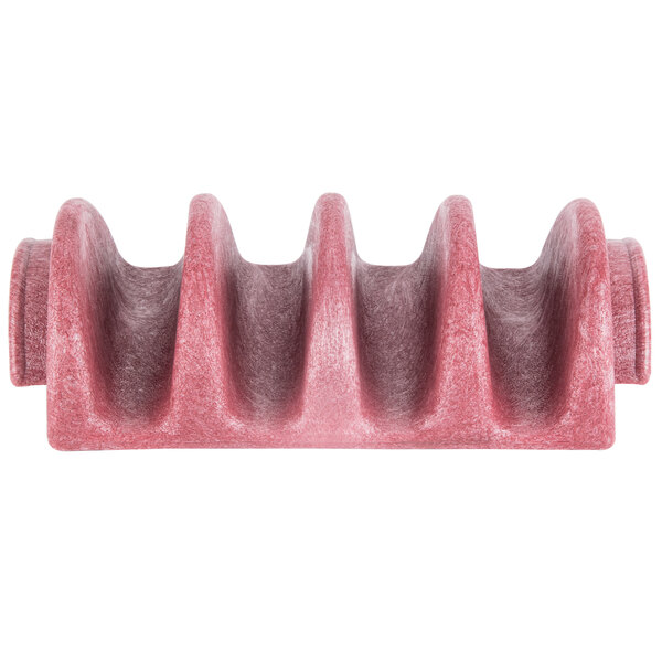 close-up of a red object