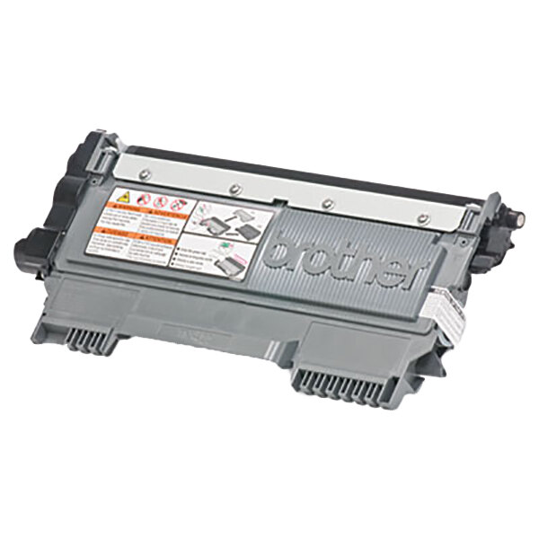 A Brother TN420 black printer toner cartridge with black handles and white and black packaging.