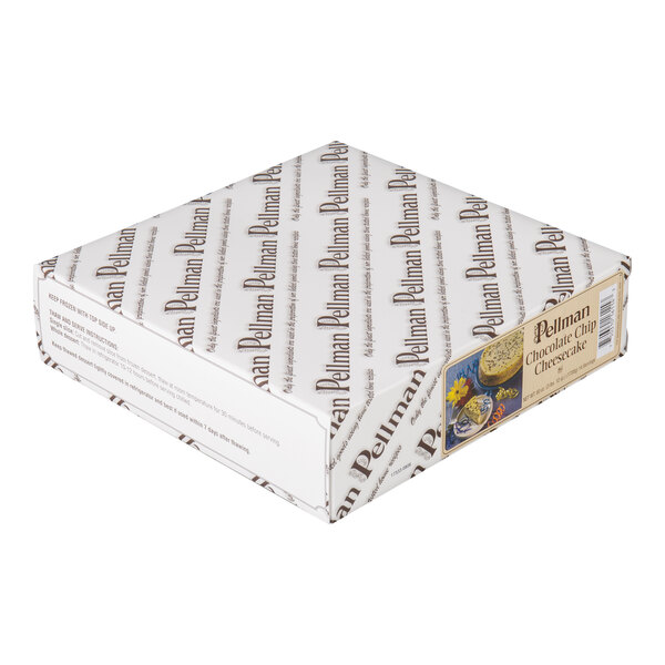 Pellman 14-Slice Pre-Cut Chocolate Chip Cheesecake 60 oz. - 6/Case