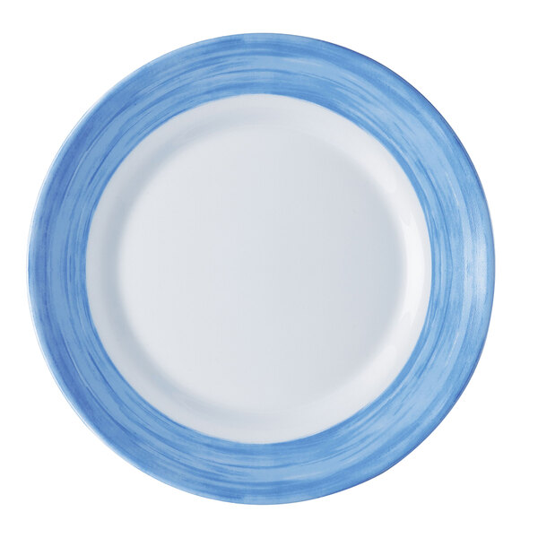 Arcoroc Opal Brush Blue 7 1 2 Side Plate By Arc Cardinal 24 Case
