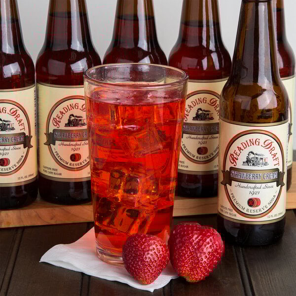 soda works 12 oz strawberry cream 12 case reading soda works