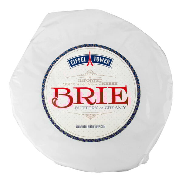 Eiffel Tower Imported Soft Ripened Brie Cheese 6.6 lb. Wheel