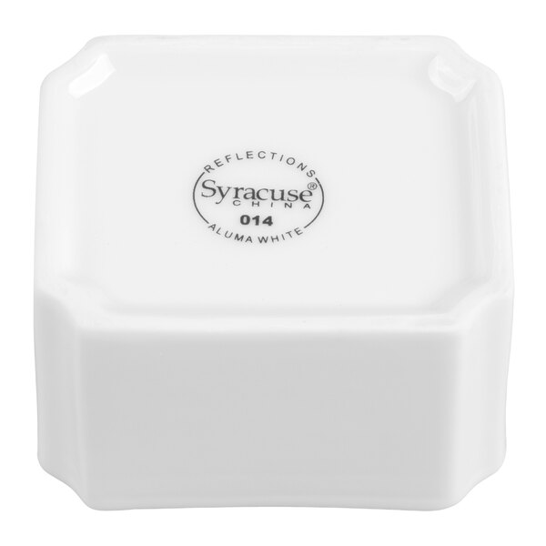 Libbey 911194014 Reflections 3 1/4" Aluma White Porcelain Sugar Caddy - 24/Case