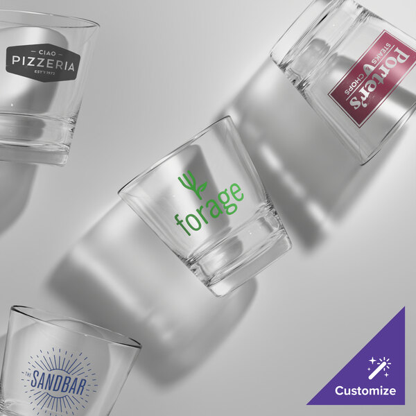 Arcoroc J0317 Stack Up 8.75 oz. Customizable Rocks / Old Fashioned Glass by Arc Cardinal - 24/Case