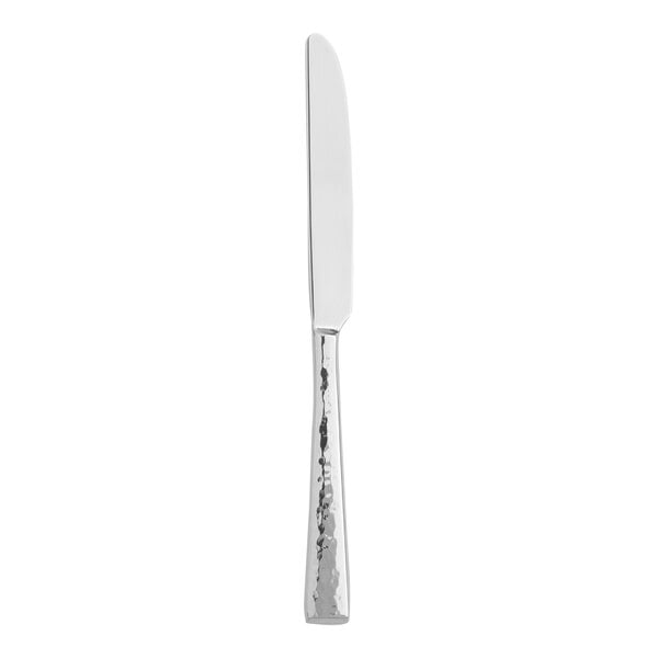 A stainless steel Oneida Cabria dessert knife with a silver handle.