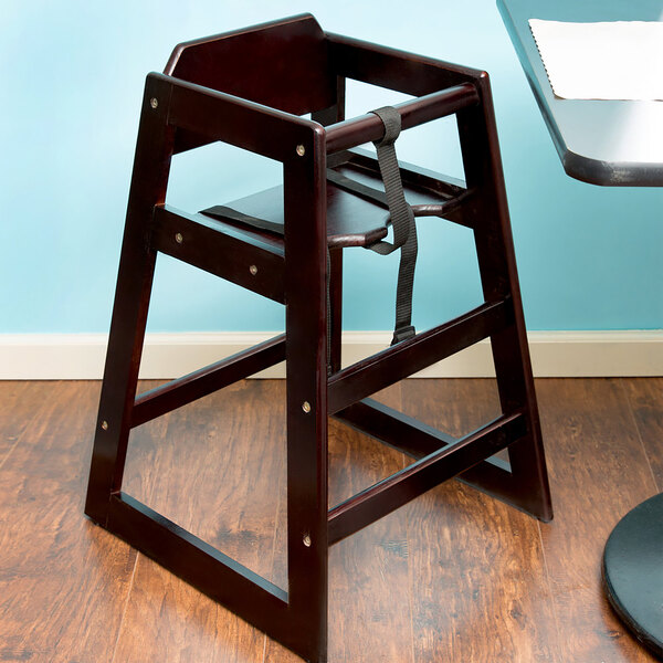 stackable wooden high chairs for restaurants