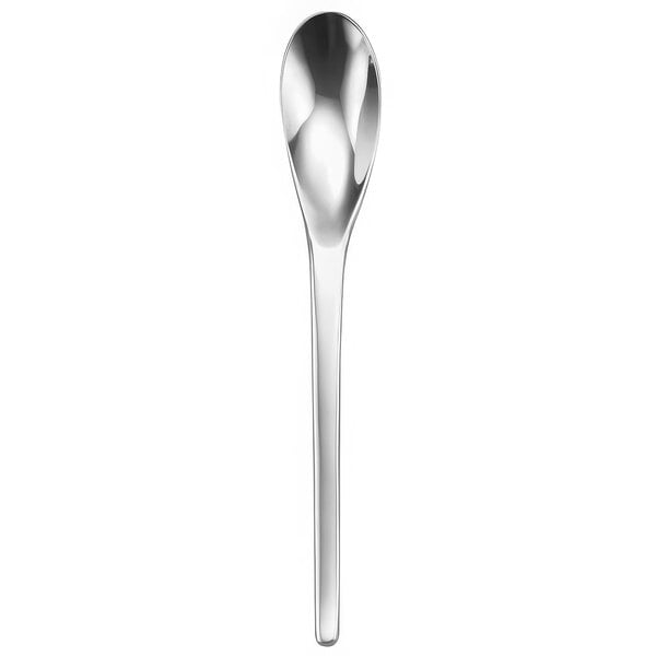 A Oneida Apex stainless steel teaspoon with a long handle and a silver spoon end.