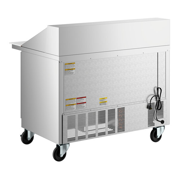 Beverage-Air SPE48HC-18M-23 48" 2 Door Mega Top ADA Height Refrigerated Sandwich Prep Table