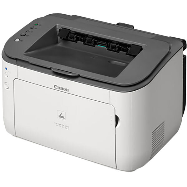 A white and grey Canon imageClass LBP6230dw printer.