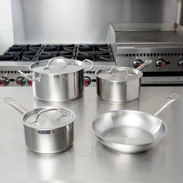 Vigor 7Piece Stainless Steel Induction Ready Cookware Set