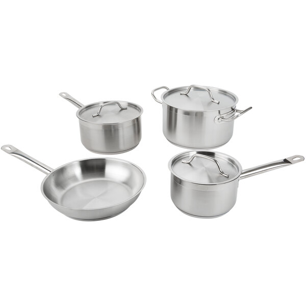 Vigor 7Piece Stainless Steel Induction Ready Cookware Set