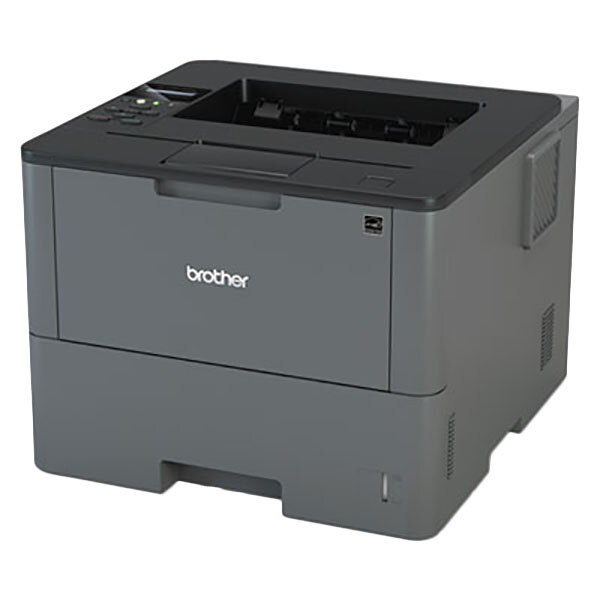 A grey Brother HL-L6200DW wireless laser printer.