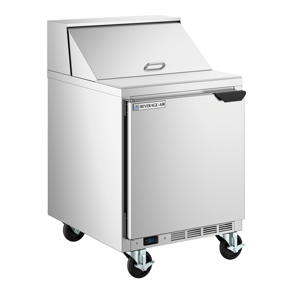 Beverage-Air SPE27HC-B-24 27" 1 Door Left-Hinged Refrigerated Sandwich Prep Table