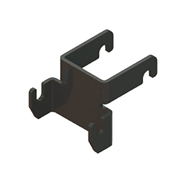 A black plastic Metro SmartLever grid bracket with two holes.