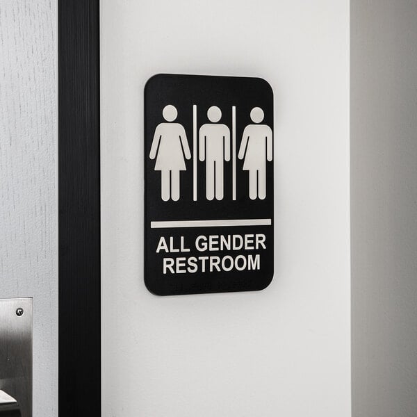 Gender Neutral Bathroom Signs - Gender Neutral ADA Restroom Signs