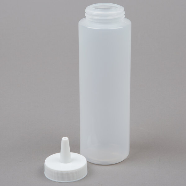 8 oz. Clear Squeeze Bottle - 6/Pack