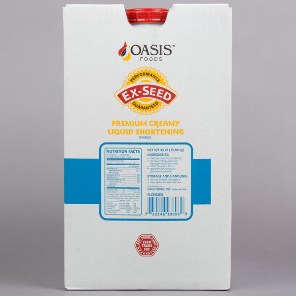 Oasis Expeller Pressed Premium Creamy Liquid Shortening 35 lb.