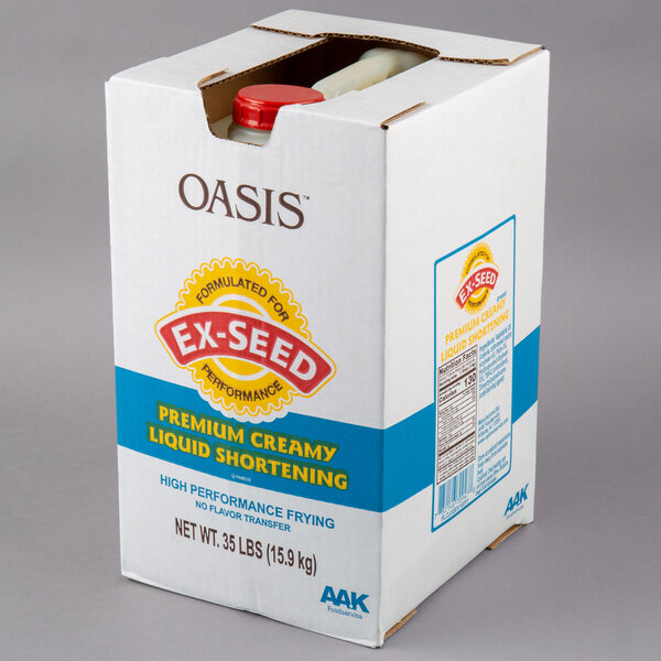 Boxed AAK Oasis expeller pressed premium creamy liquid shortening