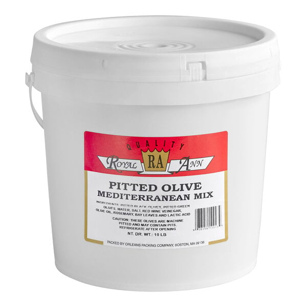 Royal Ann Pitted Mediterranean Olive Mix 20 lb. (10 lb. Dr. Wt.)