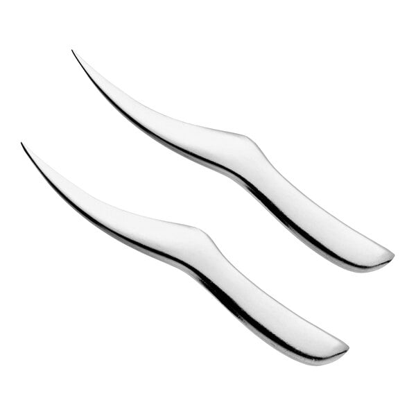Winco 7 1/4" Aluminum Shrimp Deveiner - 2/Pack