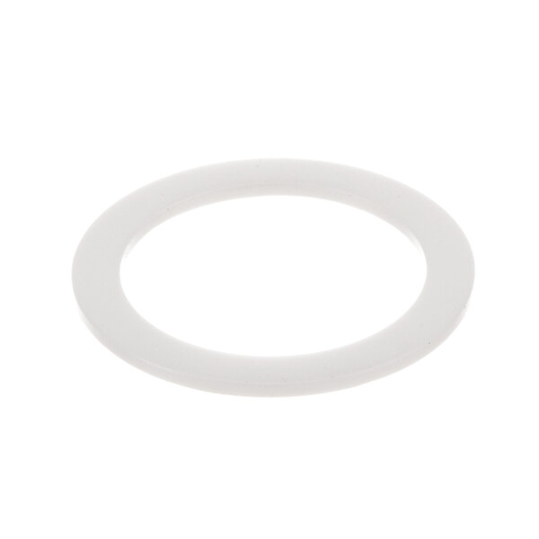 A white plastic circle with a white background.