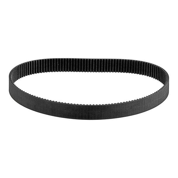 A black Hobart belt with 150 teeth.