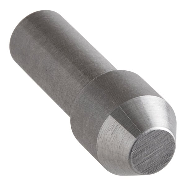 A stainless steel Hobart pin with a flat head.