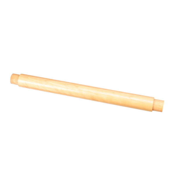 A wooden rolling pin.