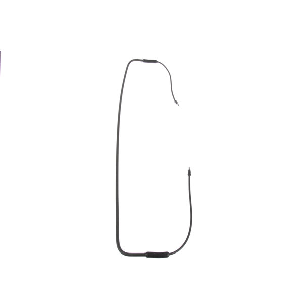 A black wire with a black end.
